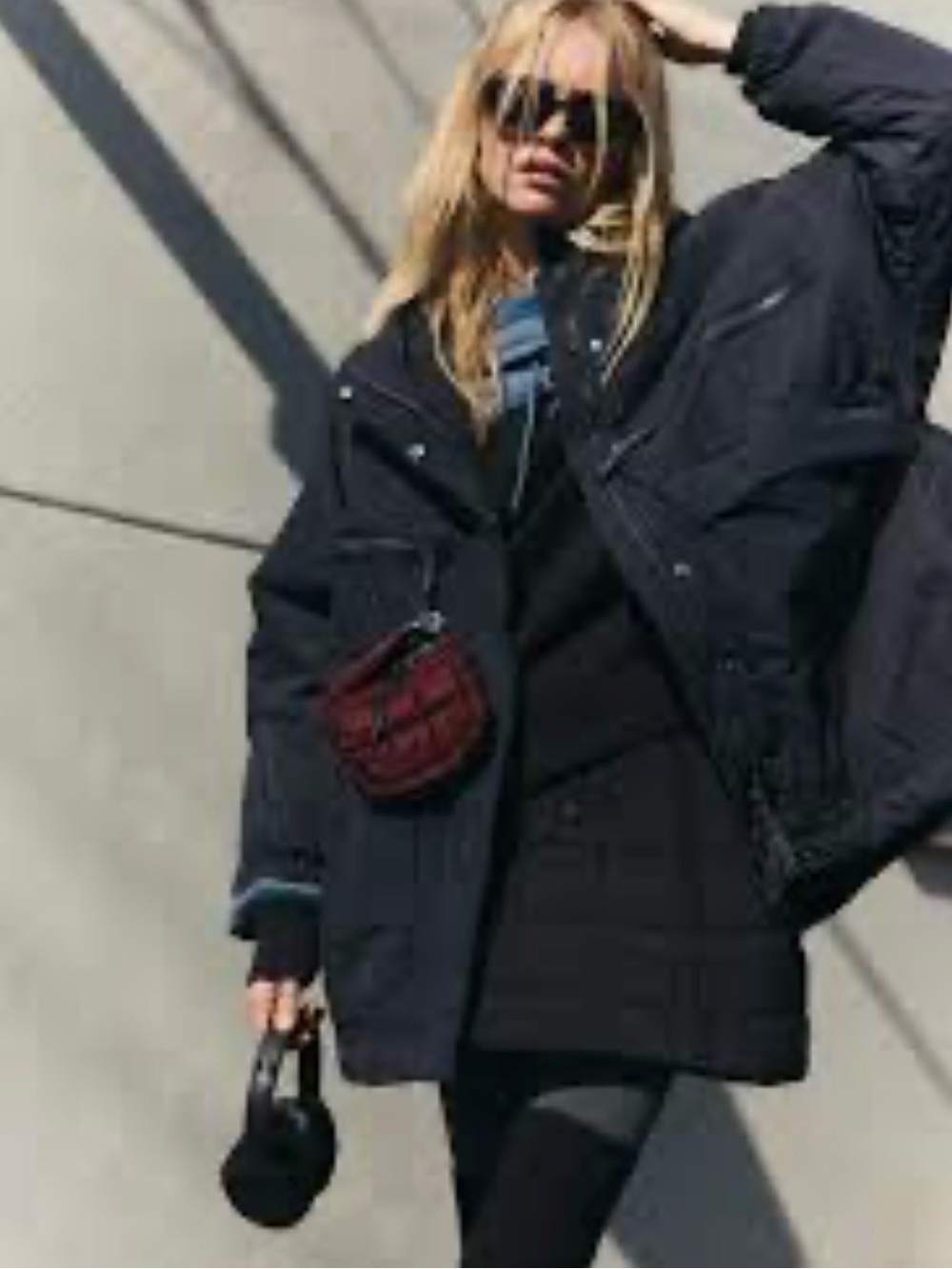 FP Movement by Free People Oversized Black Puffer Jacket